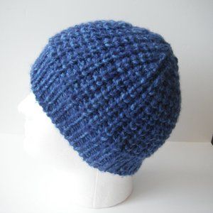 Hand Knitted Hat Toque Adult Size - S (M) Wool Unisex Color 018 Hand knit by me
